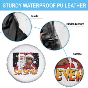 Six Seven Meme Santa Bigfoot Spare Tire Cover 67 Viral Gen Alpha Slang Christmas Gift TS12 Print Your Wear