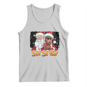 Six Seven Meme Santa Bigfoot Tank Top 67 Viral Gen Alpha Slang Christmas Gift TS12 Ash Print Your Wear