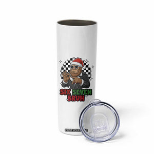 Biker Santa Six Seven Bruh Skinny Tumbler Christmas Gift For Gen Z TS12 Print Your Wear