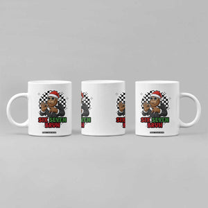 Biker Santa Six Seven Bruh Coffee Mug Christmas Gift For Gen Z TS12 Print Your Wear