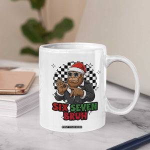 Biker Santa Six Seven Bruh Coffee Mug Christmas Gift For Gen Z TS12 Print Your Wear