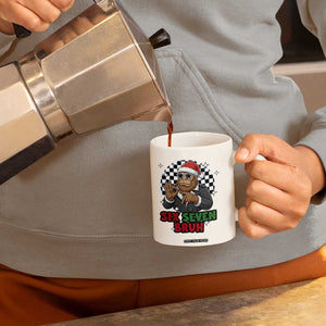 Biker Santa Six Seven Bruh Coffee Mug Christmas Gift For Gen Z TS12 Print Your Wear