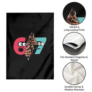 Bigfoot Six Seven Meme Garden Flag 67 Viral Gen Alpha Slang Gift TS12 Print Your Wear