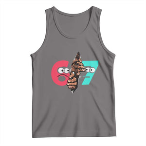Bigfoot Six Seven Meme Tank Top 67 Viral Gen Alpha Slang Gift TS12 Deep Heather Print Your Wear