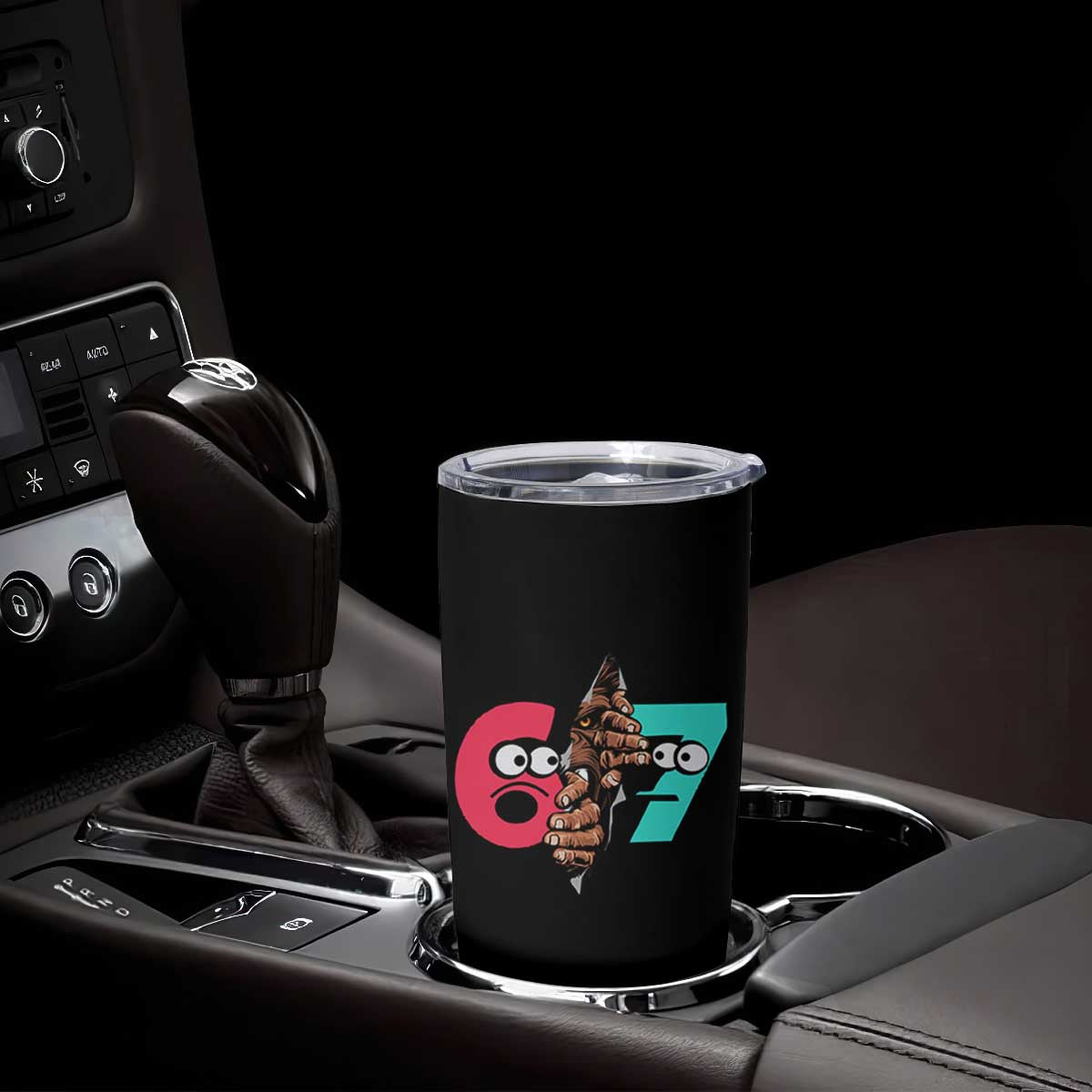 Bigfoot Six Seven Meme Tumbler Cup 67 Viral Gen Alpha Slang Gift TS12 Print Your Wear