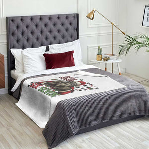 Funny Bigfoot Santa Tis The Season For Six Seven Meme Throw Blanket Christmas Gift TS12 Print Your Wear