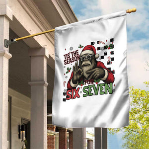 Funny Bigfoot Santa Tis The Season For Six Seven Meme Garden Flag Christmas Gift TS12 Print Your Wear