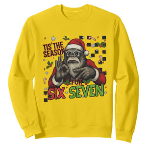 Funny Bigfoot Santa Tis The Season For Six Seven Meme Sweatshirt Christmas Gift TS12 Daisy Print Your Wear
