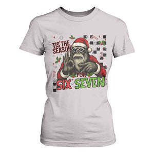 Funny Bigfoot Santa Tis The Season For Six Seven Meme T Shirt For Women Christmas Gift TS12 Ice Gray Print Your Wear