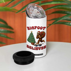 Funny Bigfoot Santa Believes Six Seven Meme 4 in 1 Can Cooler Tumbler Trendy Gen Z Xmas Gift TS12 Print Your Wear