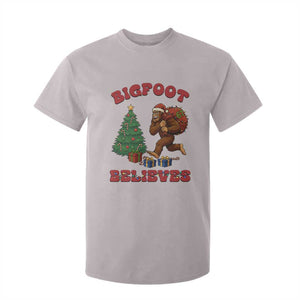 Funny Bigfoot Santa Believes Six Seven Meme T Shirt For Kid Trendy Gen Z Xmas Gift TS12 Ice Gray Print Your Wear
