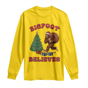 Funny Bigfoot Santa Believes Six Seven Meme Long Sleeve Shirt Trendy Gen Z Xmas Gift TS12 Daisy Print Your Wear