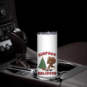Funny Bigfoot Santa Believes Six Seven Meme Skinny Tumbler Trendy Gen Z Xmas Gift TS12 Print Your Wear