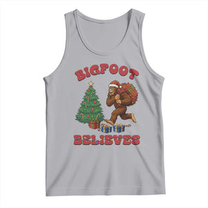 Funny Bigfoot Santa Believes Six Seven Meme Tank Top Trendy Gen Z Xmas Gift TS12 Athletic Heather Print Your Wear