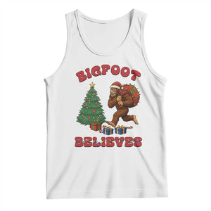 Funny Bigfoot Santa Believes Six Seven Meme Tank Top Trendy Gen Z Xmas Gift TS12 White Print Your Wear