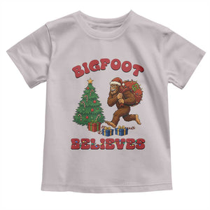Funny Bigfoot Santa Believes Six Seven Meme Toddler T Shirt Trendy Gen Z Xmas Gift TS12 Ice Gray Print Your Wear