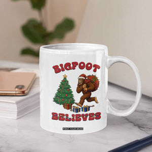 Funny Bigfoot Santa Believes Six Seven Meme Coffee Mug Trendy Gen Z Xmas Gift TS12 Print Your Wear