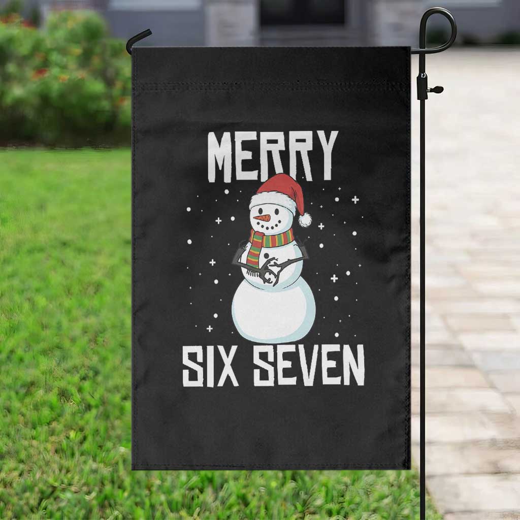 Funny Snowman Merry Six Seven Meme Garden Flag Christmas Trending 67 Gift TS12 Print Your Wear