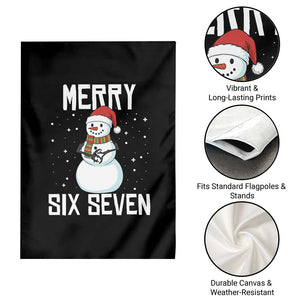 Funny Snowman Merry Six Seven Meme Garden Flag Christmas Trending 67 Gift TS12 Print Your Wear