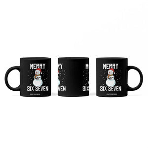 Funny Snowman Merry Six Seven Meme Coffee Mug Christmas Trending 67 Gift TS12 Print Your Wear