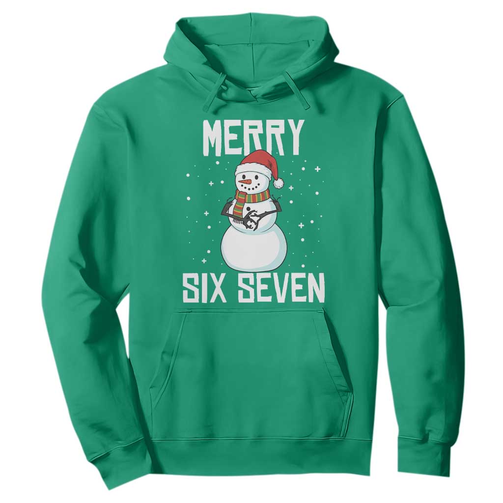 Funny Snowman Merry Six Seven Meme Hoodie Christmas Trending 67 Gift TS12 Irish Green Print Your Wear