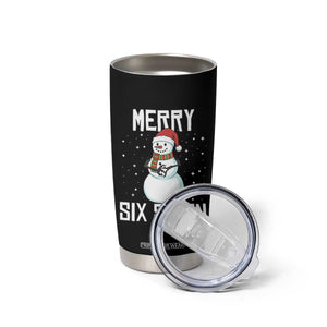 Funny Snowman Merry Six Seven Meme Tumbler Cup Christmas Trending 67 Gift TS12 Print Your Wear