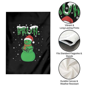 Funny Green Snowman Six Seven Meme Garden Flag Christmas Gift For Gen Z TS12 Print Your Wear