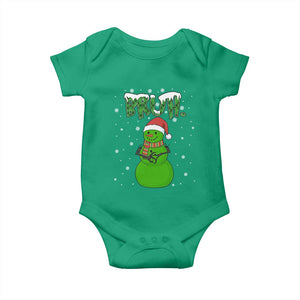 Funny Green Snowman Six Seven Meme Baby Onesie Christmas Gift For Gen Z TS12 Irish Green Print Your Wear