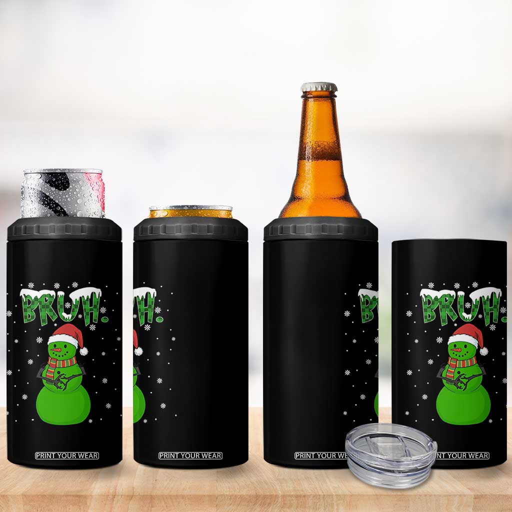 Funny Green Snowman Six Seven Meme 4 in 1 Can Cooler Tumbler Christmas Gift For Gen Z TS12 Print Your Wear