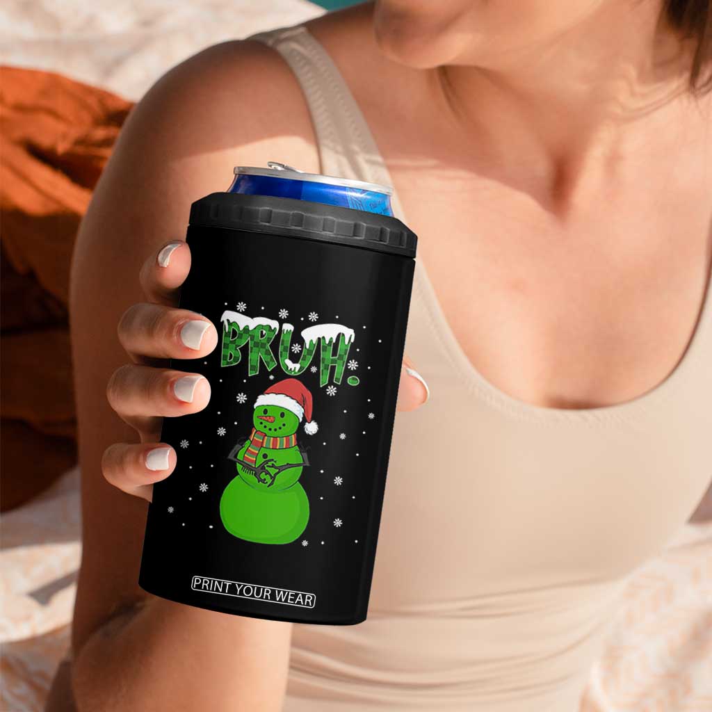 Funny Green Snowman Six Seven Meme 4 in 1 Can Cooler Tumbler Christmas Gift For Gen Z TS12 Print Your Wear