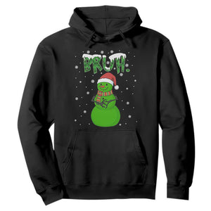 Funny Green Snowman Six Seven Meme Hoodie Christmas Gift For Gen Z TS12 Black Print Your Wear
