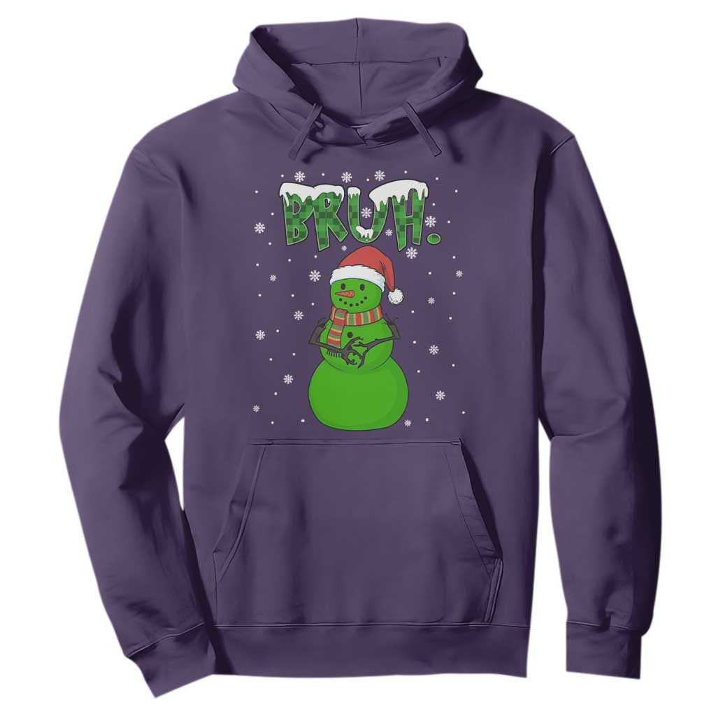 Funny Green Snowman Six Seven Meme Hoodie Christmas Gift For Gen Z TS12 Purple Print Your Wear