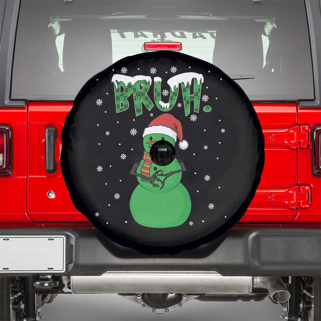 Funny Green Snowman Six Seven Meme Spare Tire Cover Christmas Gift For Gen Z TS12 Black Print Your Wear
