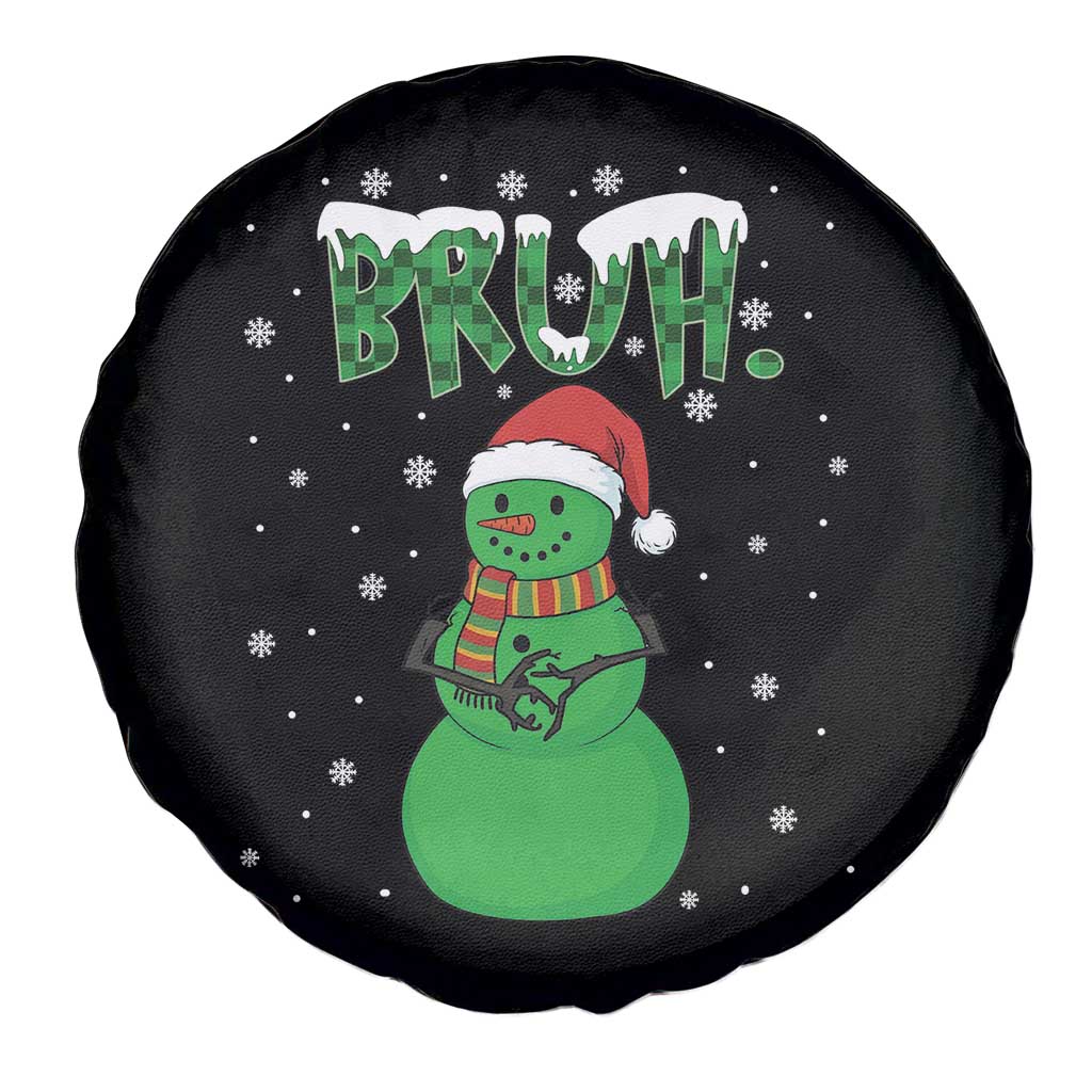 Funny Green Snowman Six Seven Meme Spare Tire Cover Christmas Gift For Gen Z TS12 Print Your Wear