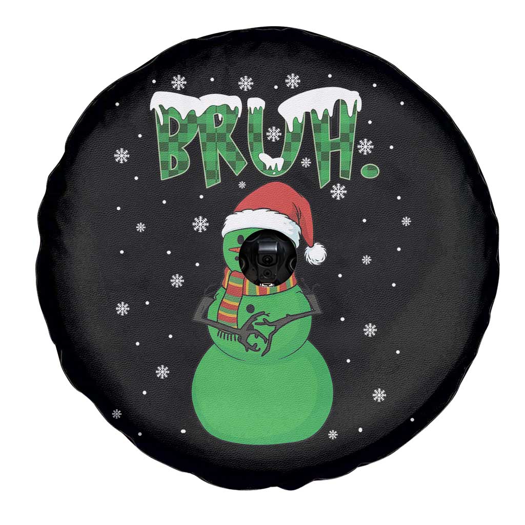 Funny Green Snowman Six Seven Meme Spare Tire Cover Christmas Gift For Gen Z TS12 Print Your Wear
