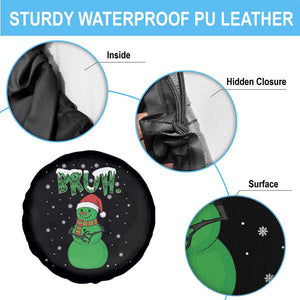 Funny Green Snowman Six Seven Meme Spare Tire Cover Christmas Gift For Gen Z TS12 Print Your Wear