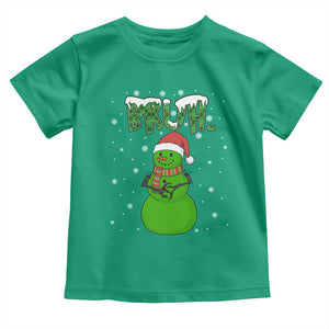 Funny Green Snowman Six Seven Meme Toddler T Shirt Christmas Gift For Gen Z TS12 Irish Green Print Your Wear