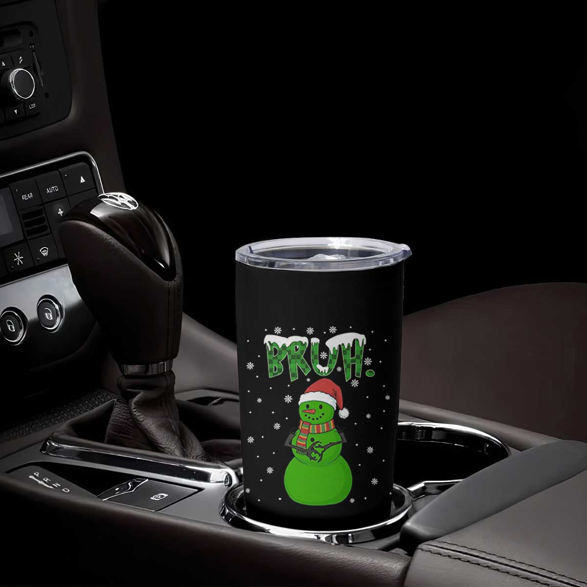 Funny Green Snowman Six Seven Meme Tumbler Cup Christmas Gift For Gen Z TS12 Print Your Wear