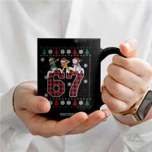 Funny Gen Z Alpha Ugly Xmas Gift Coffee Mug Gingerbread Snowman Elf Dabbing TS12 Print Your Wear