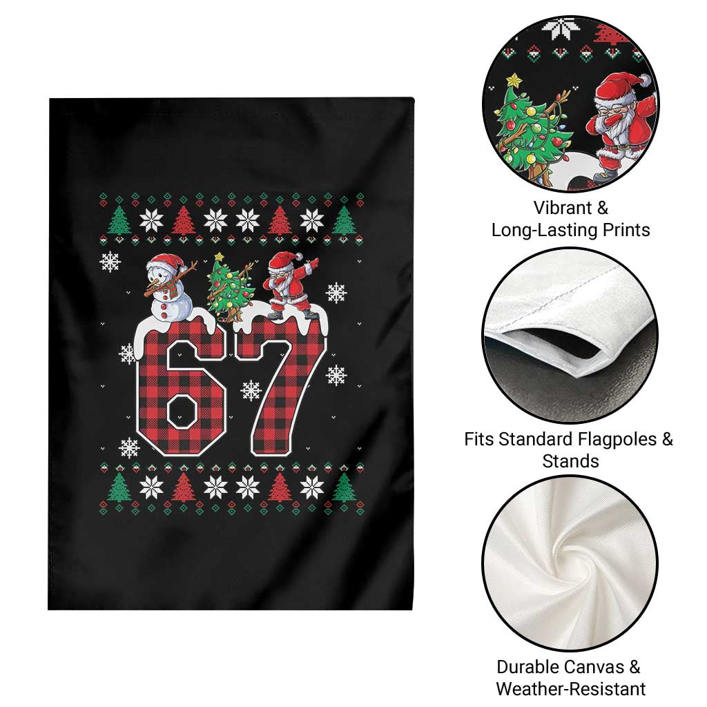 Six Seven Meme Snowman Santa Dab Garden Flag Funny Christmas Ugly Sweater Gift TS12 Print Your Wear