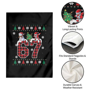 Six Seven Meme Snowman Santa Dab Garden Flag Funny Christmas Ugly Sweater Gift TS12 Print Your Wear