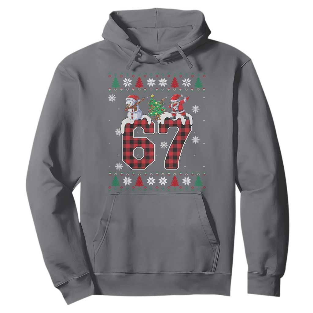 Six Seven Meme Snowman Santa Dab Hoodie Funny Christmas Ugly Sweater Gift TS12 Charcoal Print Your Wear