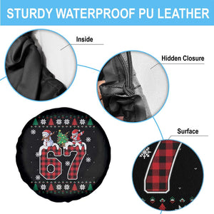 Six Seven Meme Snowman Santa Dab Spare Tire Cover Funny Christmas Ugly Sweater Gift TS12 Print Your Wear