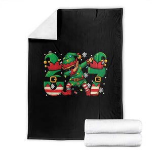 Funny Elf Dab Six Seven Meme Throw Blanket Christmas Trending 67 Gift TS12 Black Print Your Wear