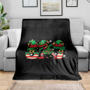 Funny Elf Dab Six Seven Meme Throw Blanket Christmas Trending 67 Gift TS12 Print Your Wear