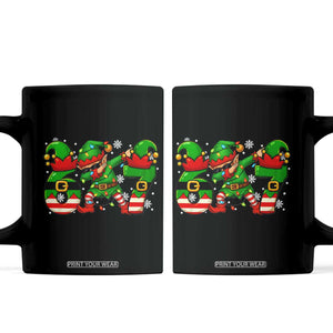 Funny Elf Dab Six Seven Meme Coffee Mug Christmas Trending 67 Gift TS12 Black Print Your Wear