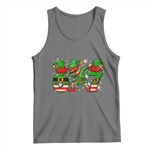 Funny Elf Dab Six Seven Meme Tank Top Christmas Trending 67 Gift TS12 Black Heather Print Your Wear