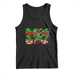 Funny Elf Dab Six Seven Meme Tank Top Christmas Trending 67 Gift TS12 Black Print Your Wear