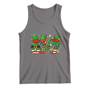 Funny Elf Dab Six Seven Meme Tank Top Christmas Trending 67 Gift TS12 Deep Heather Print Your Wear
