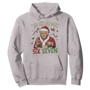 Funny Trump Patriotic Six Seven Meme Hoodie Tis The Season Christmas Gift TS12 Ice Gray Print Your Wear